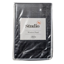 3B Studio Window Panel Oeko-tex Velvet Dark Charcoal 50x63in  - £26.85 GBP