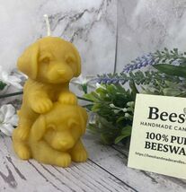 Beeswax Puppy Figurine Candle – 3.5" tall 100% Pure Beeswax Puppy | Hand... - $4.00