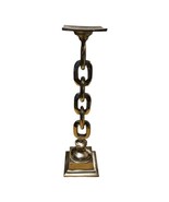 Large Metal Chain Pillar Candle Holders For Decor Stand 22” Tall Brutali... - £51.47 GBP