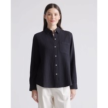 Quince Womens 100% Organic Cotton Gauze Long Sleeve Shirt Button Down Bl... - $33.73
