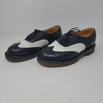 Doc Marten Women&#39;s Black and White Platform Tie Up Shoes Size US 5/UK 3 - £82.75 GBP