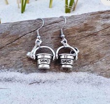 Brand New Cute Summer Beach  Sand Bucket &amp; Shovel Earrings  Cuteness 100% - £7.93 GBP