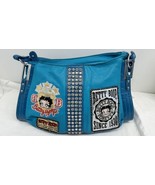 BETTY BOOP HANDBAG PURSE  2012  Rhinestone W/ Embroidered Patches Turquo... - $115.35 CAD