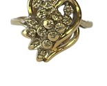 15 Women&#39;s Cluster ring 10kt Yellow Gold 410719 - £127.07 GBP