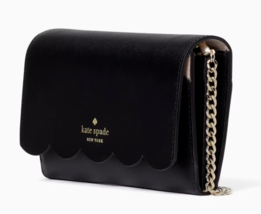 Kate Spade Gemma Black Leather Chain Crossbody Bag WLR00552 Purse NWT $249 FS - £75.63 GBP