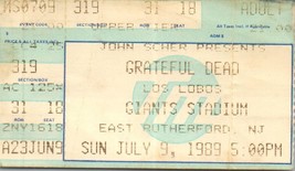 Grateful Morti Concerto Ticket Stub Luglio 9 1989 East Rutherford Nuovo Maglia - £39.40 GBP