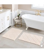 Charisma Bath Rugs Ivory 2-Pack Trellis Drylon Microfiber Nonskid Rectangle - $90.16 CAD