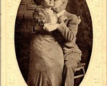 Vtg Cartolina 1910s Romance You&#39;Re My Solo Amore Foto Goffrato Unp - £12.02 GBP