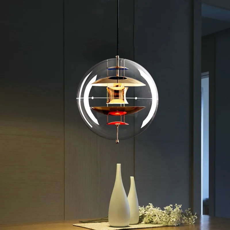 Danish Art Planet Ceiling Chandelier Modern Acrylic Restaurant Suspensio... - $375.26+