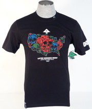 L-R-G Corpse Corps Smokin Em All Black Short Sleeve Cotton Tee T Shirt Mens NWT - £39.81 GBP