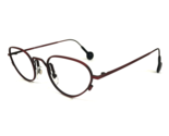Vintage la Eyeworks Eyeglasses Frames BIG QUEENIE 427 Rustic Black Red 4... - $65.29