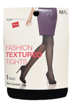 Hanes Style Essentials Fashion Textured Tights Diamond Dot Tights Size M... - $150.34 MXN