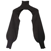 Women&#39;S Turtleneck Shrug Sweater Long Sleeve High Neck Cutout Knitted Ar... - £34.92 GBP