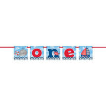 Nautical 1st Birthday Block Banner - £1.58 GBP