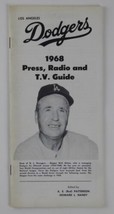 Los Angeles Dodgers 1968 Press Radio TV Guide Vintage Walt Alston Walter - £17.79 GBP
