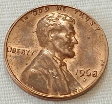 US 1968 D Lincoln Memorial Cent - Scarce Denver Copper - Btr CIRC Collec... - $4.58 CAD