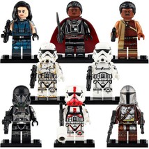 Star Wars Mandalorian Moff Gideon Greef Karga Stormtrooper 8pcs Minifigures Toys - £12.70 GBP