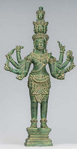Trimurti Statue - Ancien Khmer Style Shiva Brahma Vishnu 65cm/26 &quot; - £1,569.29 GBP