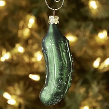 SHIP24H-Christmas Tree Pickle Ornament German Holiday Hide &amp; Find Tradition Game - £8.27 GBP