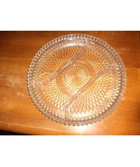 Vintage Indiana Glass Diamond Cut 12.5” Relish Platter Divided 3-Compart... - $468.64 MXN