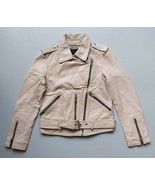 AllSAINTS Women&#39;s Catch Leather Biker jacket WORLDWIDE SHIPPING FTP-1106 - $5,502.40 MXN