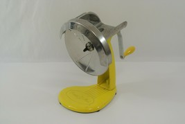 Rival Shred-O-Mat Vintage Yellow Manual Food Processor 9&quot; Retro Kitchen Slicer - £22.56 GBP