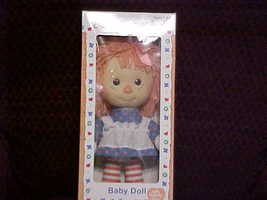 12&quot; Macmillan Raggedy Ann Baby Doll With Pink Yarn Hair From 1991 With Box - £117.26 GBP
