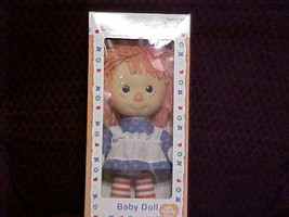 12&quot; Macmillan Raggedy Ann Baby Doll With Pink Yarn Hair From 1991 With Box - £117.26 GBP