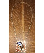 Beautiful Vintage Signed D&#39;ORLAN 2911 Egyptian Nefretiti Enamel Necklace - $341.85 CAD