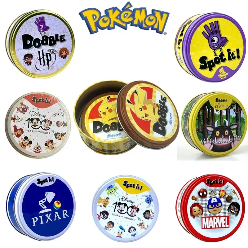 Spot It Dobble Pokemon Harry Potter Disney Pixar Letter Board Games Kids Camping - £8.89 GBP