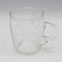 Antque Etched Glass Mug Inscribed &quot;Nellie&quot; 1899 - $48.53