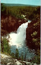 Upper Falls of the Yellowstone River Yellowstone National Park Montana Postcard - £4.98 GBP