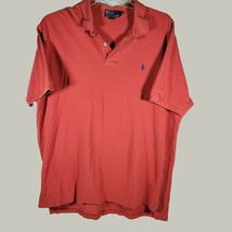 Ralph Lauren Polo Shirt Mens 2XL Orange Pony Casual Short Sleeve - £13.19 GBP
