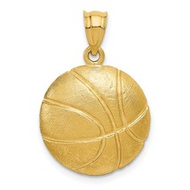 14K Yellow Gold Basketball Ball Pendant - £261.39 GBP