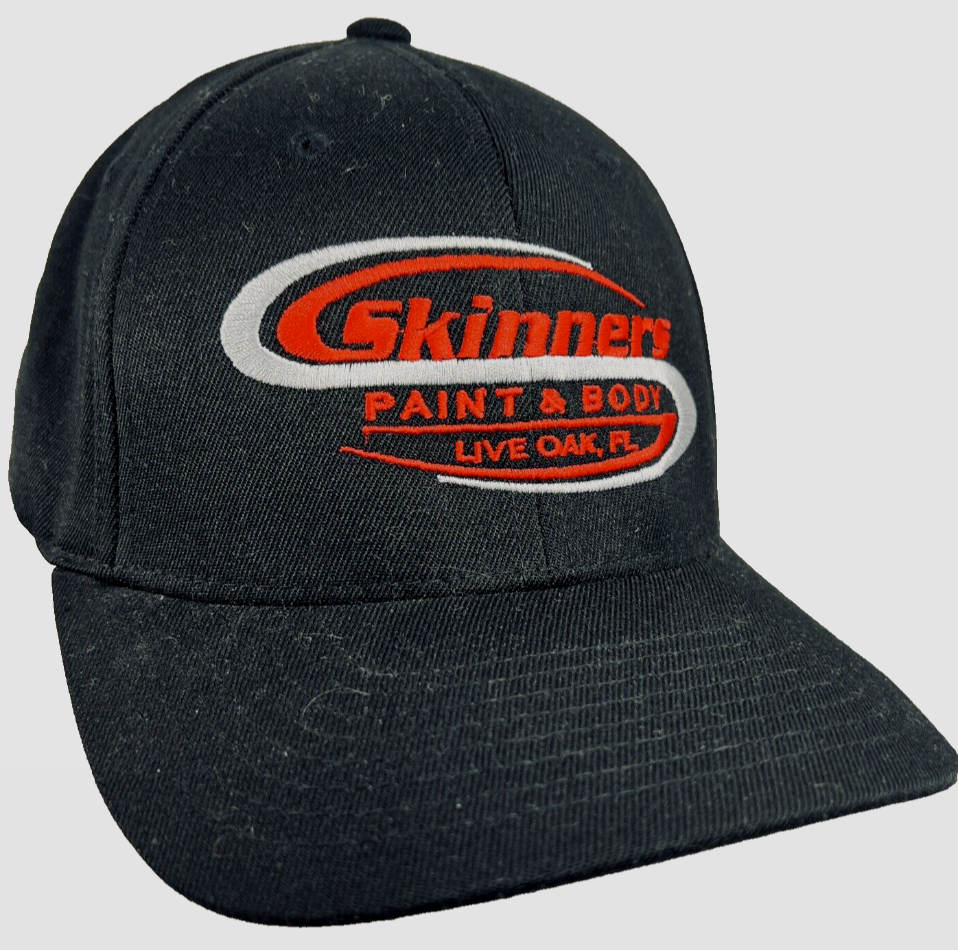 Skinners Paint Body Live Oak FL Fitted Baseball Truckers L XL Hat Cap Pacific - £27.41 GBP