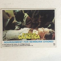 BattleStar Galactica Trading Card 1978 Vintage #74 Newborn Ovions - £1.57 GBP