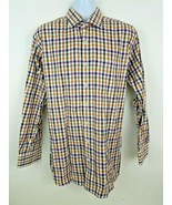 Peter Millar Long Sleeve Button Front Plaid Shirt Size XL Colorful - £19.52 GBP