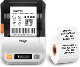 Puqu Label Maker | Portable Bluetooth Thermal Label Printer Q00 With - £68.01 GBP