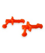 Vintage MOTU Man-E-Faces ORANGE GUNS x2 - Original Weapon Accessories - ... - $189.28 MXN