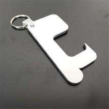 MDF sublimation ready door opener keychain | Anti Touching blank keychai... - £0.39 GBP