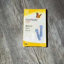 Freestyle 28 Gauge Diabetic Lancets 100 Count Sterile Expires 12/2027 - $9.69