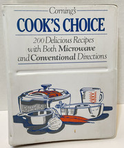 VTG 1979 Cornings Cooks Choice Cookbook 3 Ring Binder Microwave And Conventional - £17.79 GBP