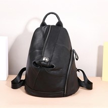 Leather Women Bag High Quality Backpack 2022 New Leisure Large Capacity First La - £94.59 GBP
