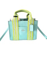 Coach CBG91 Straw Webbing Smith Tote 24 Crossbody Handbag Light Turquois... - $2,752.68 MXN