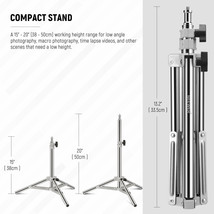 NEEWER 20&#39;&#39; Photography Light Stand, Adjustable Stainless Steel Table Tr... - £35.96 GBP