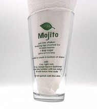 Libbey Mojito Mint Leaf Pint Mixer Recipe Glass 5 Mojito Recipes - £7.99 GBP