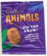 Cadbury Animals set of five chocolate wrappers - €3,19 EUR