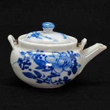 Miniature Japanese Porcelain Teapot with Bird Design Early 20th Century - £49.30 GBP