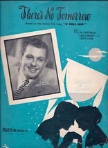 There&#39;s No Tomorrow 1940 Sheet Music Italian Folk Song &quot;O Sole Mio&quot; Hoff... - £1.56 GBP
