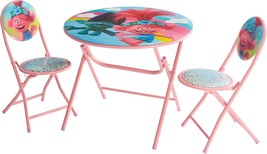 Dreamworks Trolls 3 Piece Foldable Round Table And Chair Set, Ages 3+ - $43.99